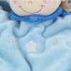 Garçon POMMETTE doudou marionnette plat bleu