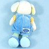 Chien MOTS D'ENFANTS doudou salopette bleu maison planète oiseau
