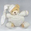 Ours KALOO doudou boule blanc poche  PM