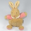 Lapin Kaloo doudou boule beige et rose