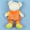 Ours MOTS D'ENFANTS doudou salopette orange maison planète oiseau