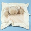 Mouton NATURE ET DECOUVERTES doudou plat beige