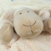 Mouton NATURE ET DECOUVERTES doudou plat beige
