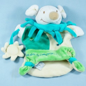 Souris DOUDOU ET COMPAGNIE marionnette verte