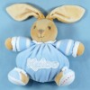 Lapin KALOO doudou boule bleu blue