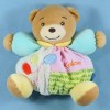 Ours KALOO doudou boule rose vert ballons