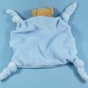 Ours KALOO doudou plat bleu enfants brodés
