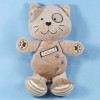 Chat MOTS D'ENFANTS doudou beige P'tit Miaou...