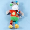Girafe MOTS D'ENFANTS doudou rouge vert ronds