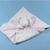 Souris MOULIN ROTY doudou carré plat rose