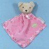 Ours PIOUPIOU & MERVEILLES doudou plat rose