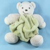 Ours KALOO doudou boule Plume vert