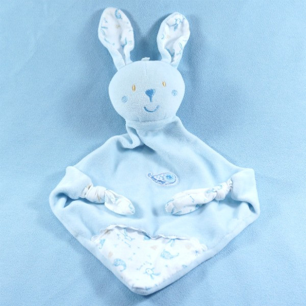 Lapin SUCRE D'ORGE sos doudou bleu