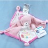 Chat MOTS D'ENFANTS sos doudou carré plat rose
