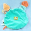 MOULIN ROTY doudou rond plat bleu et vert Balthazar et Valentine