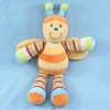 Abeille MOTS D'ENFANTS doudou orange et jaune