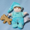 Mon Poupon Mignon DOUDOU ET COMPAGNIE bleu turquoise