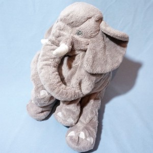 Eléphant IKEA doudou en peluche gris +/- 30 cm