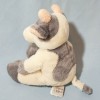 Vache HISTOIRE D'OURS doudou gris et blanc