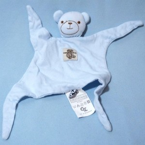 Ours KID'S STORE doudou plat bleu