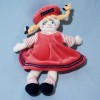 Poupée SUCRE D'ORGE sos doudou rose avec chapeau