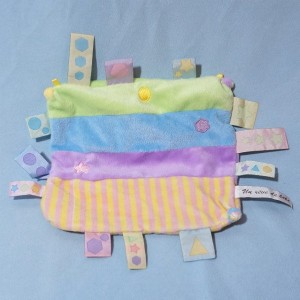 carré plat CMP "Un Rêve de Bébé" Doudou avec étiquettes
