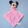 Doudou Minnie DISNEY Carré plat rose noeud