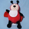 Coccinelle DMC doudou peluche rouge et noir