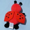Coccinelle DMC doudou peluche rouge et noir