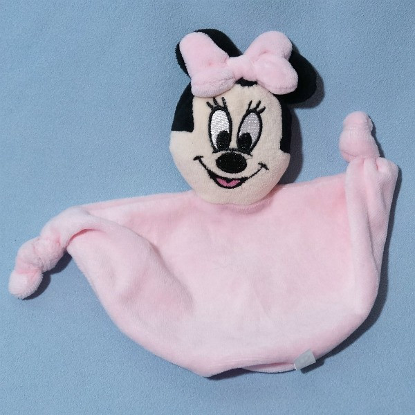 Minnie DISNEY Baby doudou plat rose
