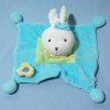 Lapin MAXITA doudou plat bleu 