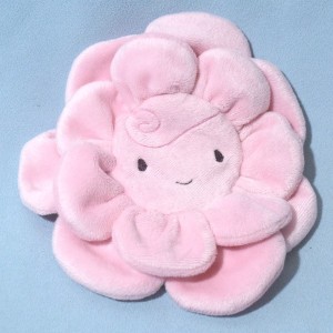 Fleur VERTBAUDET sos doudou plat rose