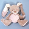 Lapin NATTOU doudou beige et rose