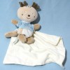 Renne SUCRE D'ORGE doudou Cajou beige et bleu