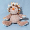 hérisson NATTOU doudou beige, orange et bleu