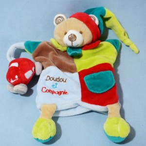 Ours DOUDOU ET COMPAGNIE doudou marionnette voiture