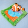Nemo DISNEY PIXAR sos doudou carré plat vert orange et bleu