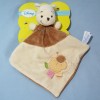Winnie DISNEY NICOTOY doudou carré plat beige et marron abeille