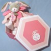 Lapin DOUDOU ET COMPAGNIE Célestine rose et gris