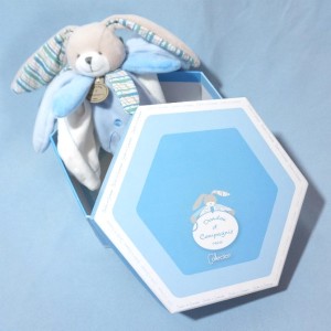 Lapin DOUDOU ET COMPAGNIE Célestin bleu
