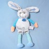 Lapin DOUDOU ET COMPAGNIE Collection Les Choupidoux marron et bleu