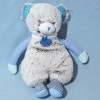 Ours DOUDOU ET COMPAGNIE Collection Les Choupidoux marron et bleu