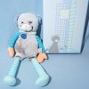 Ours DOUDOU ET COMPAGNIE Collection Les Choupidoux marron et bleu à longues jambes GM