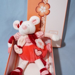 Souris DOUDOU ET COMPAGNIE Clémentine pantin d'activités