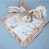 Lapin NICOTOY doudou bleu et beige