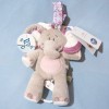 Eléphant Kali, Nina et Kenza NOUKIES doudou musical gris et rose