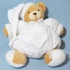 Ours KALOO doudou boule blanc GM
