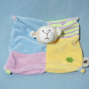 Mouton CMP Doudou carré plat multicolore