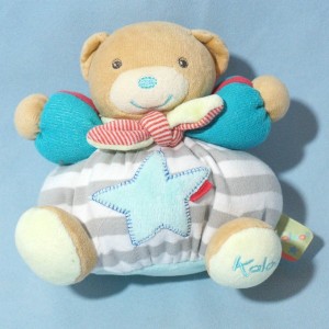 Ours KALOO doudou boule hochet étoile