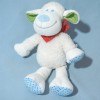 Mouton TEX CARREFOUR doudou blanc foulard rouge
